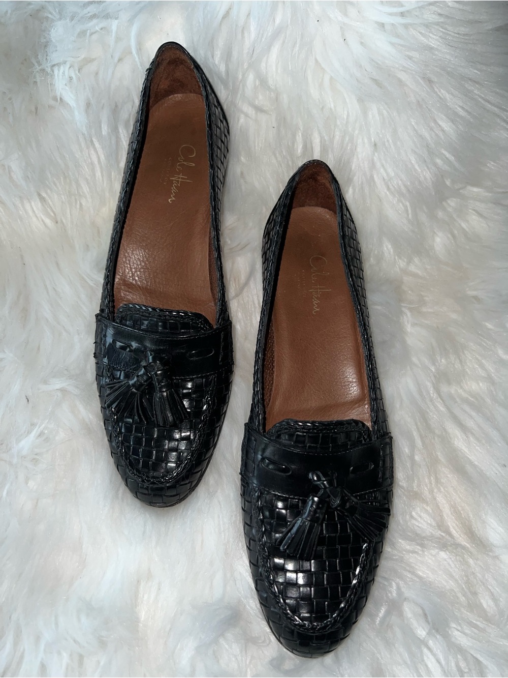 Cole Haan Collections Woven Tassel Loafers Made in Italy - Picture 3 of 6